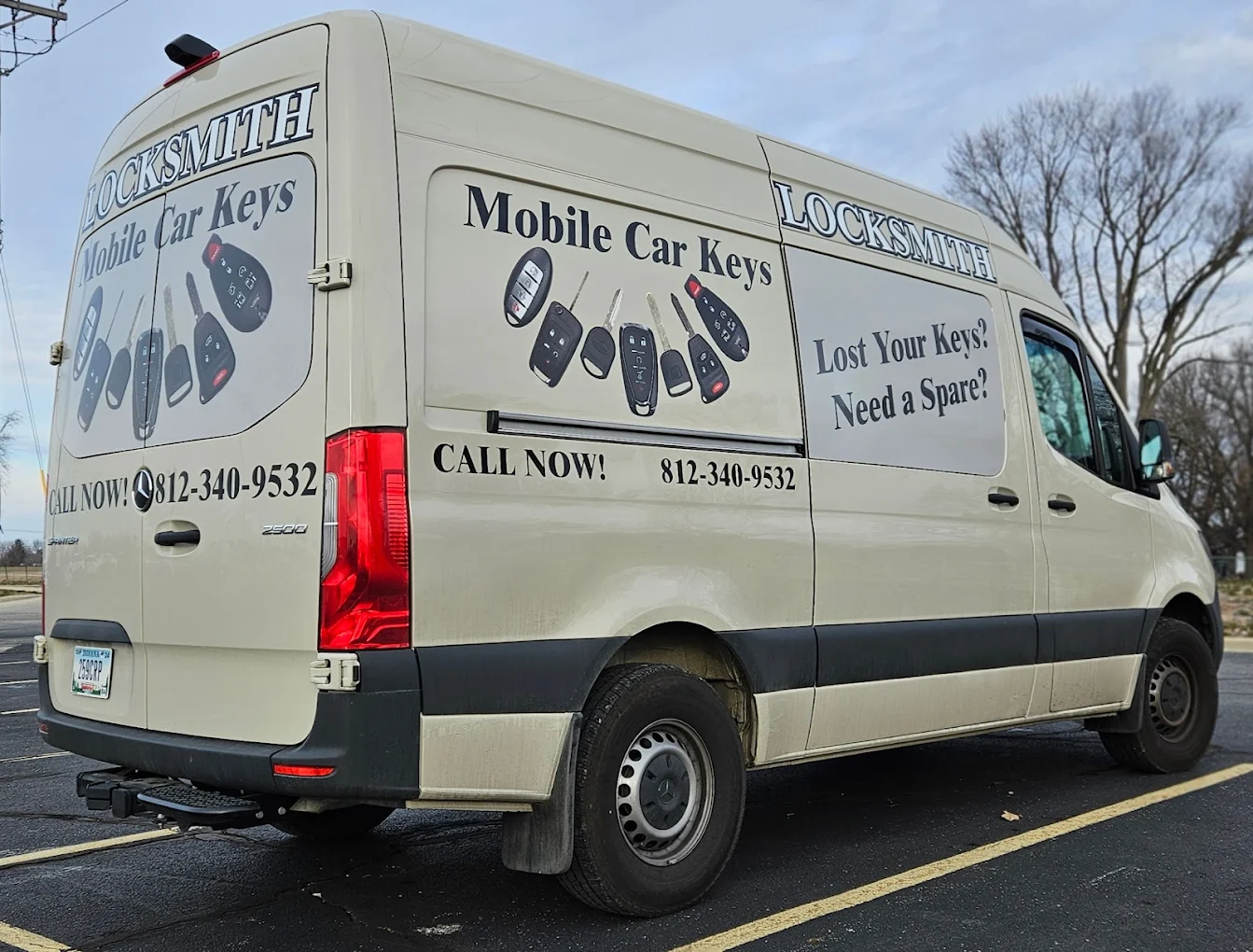 Car Keys Now mobile locksmith vehicle serving Indiana